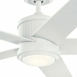 Best Sale 🔔 Kichler Lighting Kichler Brahm 56 Inch LED Ceiling Fan Matte White With Silver And White Blades 👍 -Kichler Lighting Shop unnamed file 3961