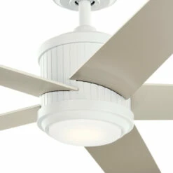 Best Sale 🔔 Kichler Lighting Kichler Brahm 56 Inch LED Ceiling Fan Matte White With Silver And White Blades 👍 -Kichler Lighting Shop unnamed file 3964
