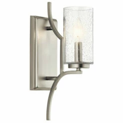 Flash Sale 🛒 Kichler Lighting Vara Collection 1-light Brushed Nickel Wall Sconce 🤩