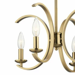 Promo ❤️ Kichler Lighting Cassadee 4-Light Pendant/Semi Flush Natural Brass 🔥 -Kichler Lighting Shop unnamed file 4031