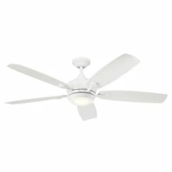 Hot Sale π Kichler Lighting Tranquil 56 Inch Integrated LED Outdoor White Ceiling Fan π