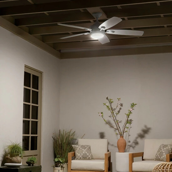 Hot Sale π Kichler Lighting Tranquil 56 Inch Integrated LED Outdoor White Ceiling Fan π 8 Hot Sale π Kichler Lighting Tranquil 56 Inch Integrated LED Outdoor White Ceiling Fan π - Image 6