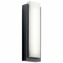 Buy ✔️ Kichler Lighting Dahlia 2-Light LED Outdoor Wall Light Black 🥰