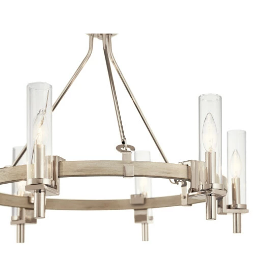 Hot Sale π― Kichler Lighting Kichler Telan 6-light White Washed Wood Chandelier 𧨠5 Hot Sale π― Kichler Lighting Kichler Telan 6-light White Washed Wood Chandelier 𧨠- Image 3