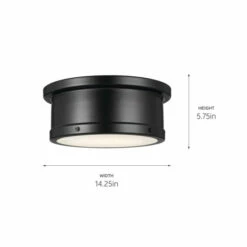Best reviews of 🤩 Kichler Lighting Serca 14.25 In. 2-Light Black Flush Mount Light ⌛ -Kichler Lighting Shop unnamed file 4054