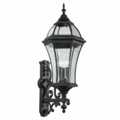 Wholesale 🛒 Kichler Lighting Townhouse Collection 3-light Black Outdoor Wall Lantern 😍