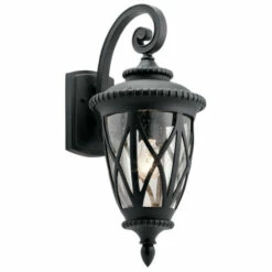 Deals ⭐ Kichler Lighting Admirals Cove Collection 1-light Textured Black Outdoor Wall Lantern ⭐
