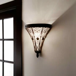 Flash Sale 🥰 Kichler Lighting Marchesa Collection 1-light Terrene Bronze Wall Sconce ✔️ -Kichler Lighting Shop unnamed file 419