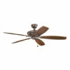 Outlet 💯 Kichler Lighting Canfield Collection 60-inch Tannery Bronze Powder 🧥 Coat Ceiling Fan ⭐ -Kichler Lighting Shop unnamed file 4209