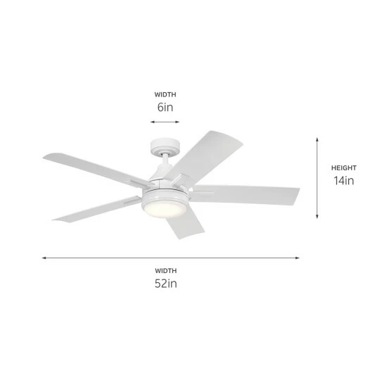 Best reviews of π Kichler Lighting Tide 52 Inch Integrated LED Outdoor White Ceiling Fan π 6 Best reviews of π Kichler Lighting Tide 52 Inch Integrated LED Outdoor White Ceiling Fan π - Image 4