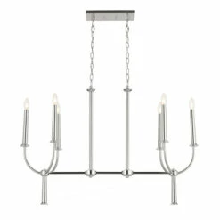 Hot Sale 🛒 Kichler Lighting Florence 6 Light Polished Nickel Linear Chandelier - 40 👍 -Kichler Lighting Shop unnamed file 424