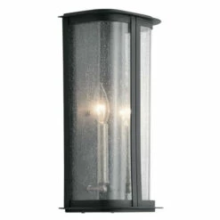 Cheapest β¨ Kichler Lighting Kichler Timmin 14 Inch 1 Light Wall Light In Clear Seeded Glass And Distressed Black β