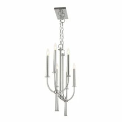 Hot Sale 🛒 Kichler Lighting Florence 6 Light Polished Nickel Linear Chandelier - 40 👍 -Kichler Lighting Shop unnamed file 425