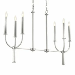 Hot Sale 🛒 Kichler Lighting Florence 6 Light Polished Nickel Linear Chandelier - 40 👍 -Kichler Lighting Shop unnamed file 426