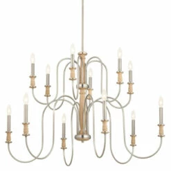 Cheap 💯 Kichler Lighting Karthe 42 Inch 12-Light Chandelier Beech And Brushed Nickel ❤️ -Kichler Lighting Shop unnamed file 4265