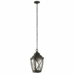 Wholesale 😉 Kichler Lighting Tangier Collection 1-light Olde Bronze Outdoor Pendant 🧨
