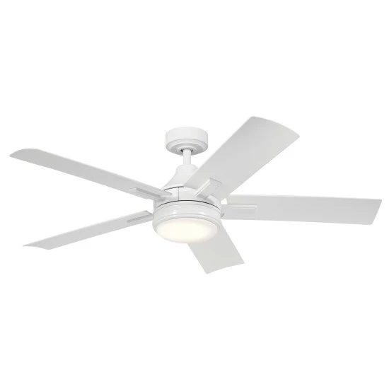 Outlet 𧨠Kichler Lighting Tide 52 Inch Integrated LED Indoor/Outdoor White Ceiling Fan π 3 Outlet 𧨠Kichler Lighting Tide 52 Inch Integrated LED Indoor/Outdoor White Ceiling Fan π