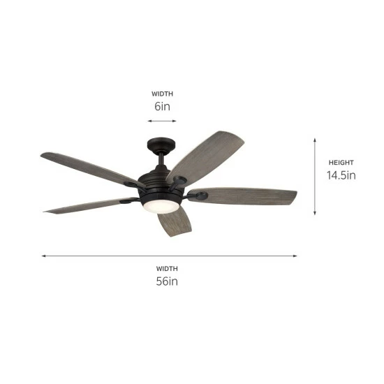 Cheap π Kichler Lighting Tranquil 56 Inch Integrated LED Indoor/Outdoor Ceiling Fan π 6 Cheap π Kichler Lighting Tranquil 56 Inch Integrated LED Indoor/Outdoor Ceiling Fan π - Image 4