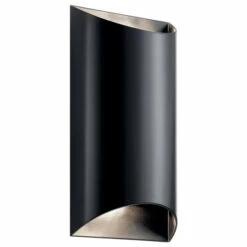 Discount 🎁 Kichler Lighting Wesley 2-Light LED Outdoor Wall Light Black ❤️