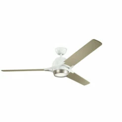 Brand new 🔥 Kichler Lighting Zeus Collection 60-inch White LED Ceiling Fan 🔔