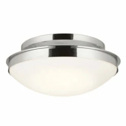 Discount 💯 Kichler Lighting Bretta 17.75 In. 3 Light Polished Nickel Flush Mount Light - 17.75 In ✔️