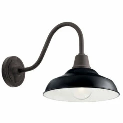 New 💯 Kichler Lighting Pier 1-Light Outdoor Wall Light Black 🎉