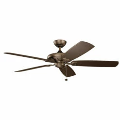 Wholesale 🛒 Kichler Lighting Kevlar Collection 60-inch Weathered Copper Powder 🧥 Coat Ceiling Fan 🔥