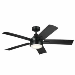 Best deal β Kichler Lighting Tide 52 Inch Integrated LED Indoor/Outdoor Satin Black Ceiling Fan π