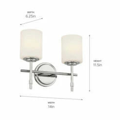 Wholesale 😍 Kichler Lighting Ali 14 In. 2-Light Polished Nickel Vanity Light 🥰 -Kichler Lighting Shop unnamed file 4535