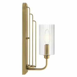 Top 10 🤩 Kichler Lighting Kichler Kimrose 1 Light Wall Sconce With Clear Fluted Glass In Brushed Natural Brass 🧨 -Kichler Lighting Shop unnamed file 454