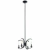 New 🔥 Kichler Lighting Cassadee 4-Light Pendant/Semi Flush Black 👏 -Kichler Lighting Shop unnamed file 4540
