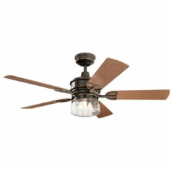 Best deal π€© Kichler Lighting Lyndon Patio 52-inch LED Ceiling Fan Olde Bronze π