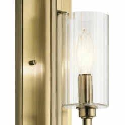 Top 10 🤩 Kichler Lighting Kichler Kimrose 1 Light Wall Sconce With Clear Fluted Glass In Brushed Natural Brass 🧨 -Kichler Lighting Shop unnamed file 455