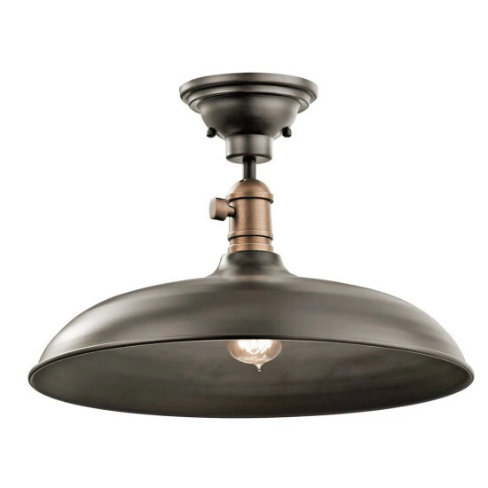 Best Pirce π Kichler Lighting Cobson Collection 1-light Olde Bronze Pendant/Semi Flush Mount 𧨠4 Best Pirce π Kichler Lighting Cobson Collection 1-light Olde Bronze Pendant/Semi Flush Mount 𧨠- Image 2