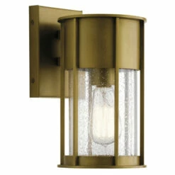 Best reviews of ✨ Kichler Lighting Kichler Camillo 11 Inch 1 Light Wall Light With Clear Seeded Glass In Natural Brass ✨