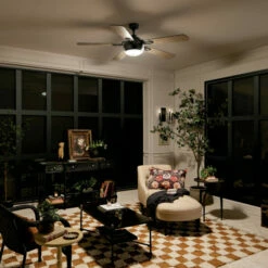 Hot Sale ❤️ Kichler Lighting Humble 60 Inch Integrated LED Indoor Anvil Iron Ceiling Fan 😉 -Kichler Lighting Shop unnamed file 4671