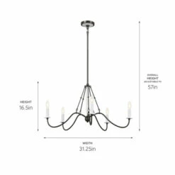 Top 10 😀 Kichler Lighting Freesia 31 Inch 5-Light Chandelier Anvil Iron With White Accents 😍 -Kichler Lighting Shop unnamed file 4683
