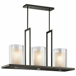Deals 🎁 Kichler Lighting Triad Collection 3-light Olde Bronze Linear Chandelier 🔥