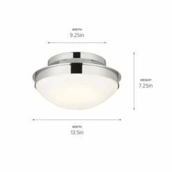 Wholesale 🛒 Kichler Lighting Bretta 13.5 In. 2-Light Polished Nickel Flush Mount Light 💯 -Kichler Lighting Shop unnamed file 4707