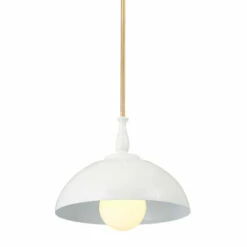 New 💯 Kichler Lighting Fira 14 Inch 1-Light Pendant White And Natural Brass ✔️ -Kichler Lighting Shop unnamed file 4736