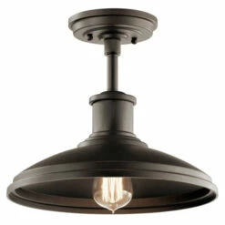 Hot Sale ✔️ Kichler Lighting Allenbury 1-Light Outdoor Pendant/Semi Flush Bronze 😍 -Kichler Lighting Shop unnamed file 4745
