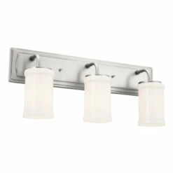Buy ✨ Kichler Lighting Vetivene 24 Inch 3-Light Vanity Light Classic Pewter With Opal Glass 🛒