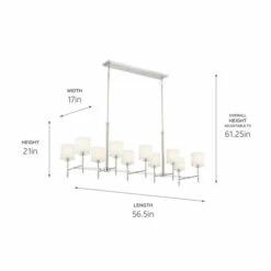Flash Sale 🔔 Kichler Lighting Ali 10-Light Polished Nickel Linear Chandelier - 56.5 👏 -Kichler Lighting Shop unnamed file 476
