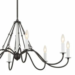 Outlet ✨ Kichler Lighting Freesia 38 Inch 8-Light Chandelier Anvil Iron With White Accents 👍 -Kichler Lighting Shop unnamed file 4773
