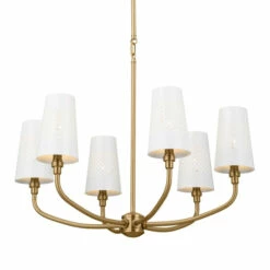 Brand new 🔥 Kichler Lighting Adeena 26.75-in 6-Light Brushed Natural Brass Chandelier - 26.75 🔥 -Kichler Lighting Shop unnamed file 480