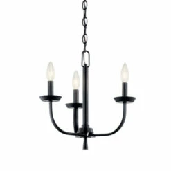 Best Sale 👏 Kichler Lighting Kennewick 3-Light Chandelier Black ⭐ -Kichler Lighting Shop unnamed file 4801
