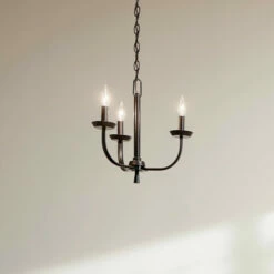 Best Sale 👏 Kichler Lighting Kennewick 3-Light Chandelier Black ⭐ -Kichler Lighting Shop unnamed file 4806