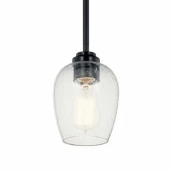 Deals 😉 Kichler Lighting Valserrano 7.75 Inch Mini Pendant Light Black With Clear Seeded Glass 🎉 -Kichler Lighting Shop unnamed file 4821
