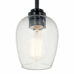 Deals 😉 Kichler Lighting Valserrano 7.75 Inch Mini Pendant Light Black With Clear Seeded Glass 🎉 -Kichler Lighting Shop unnamed file 4822