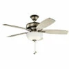 Hot Sale 😉 Kichler Lighting Terra Select 52-inch LED Fan Burnished Antique Pewter 😀